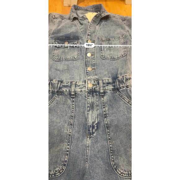 Universal Thread Women's Long Sleeve Utility Baggy Denim Jumpsuit - 4 NWT - Picture 5 of 7